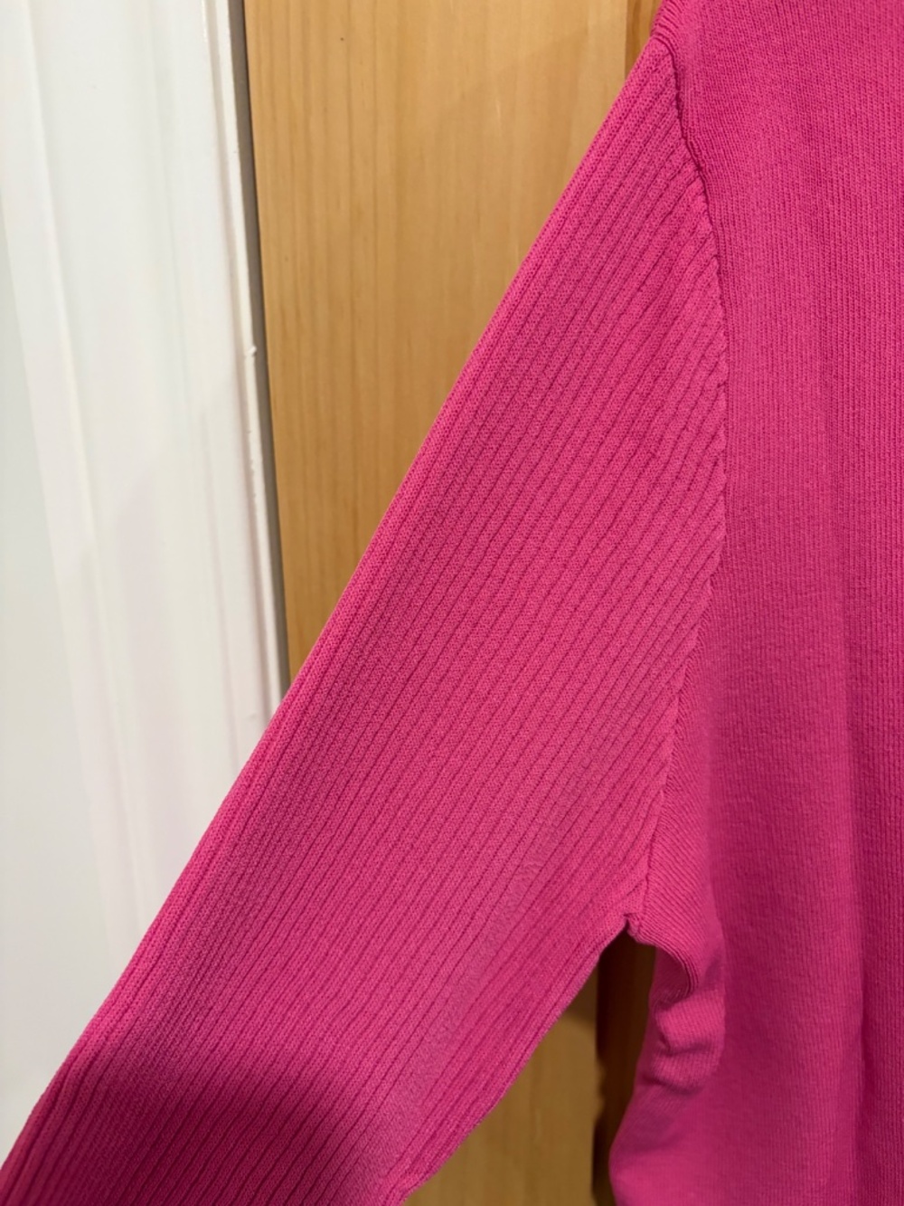 Melanie Lynne Pink One-Button Cardigan Size XL - Picture 4 of 6